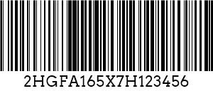 코드 128 VIN Barcode