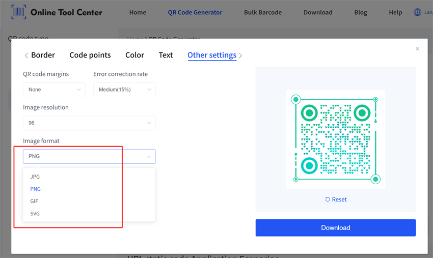 image formats of static qr codes 정적 QR 코드의 이미지 형식