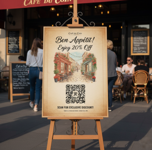 레스토랑 프로모션 QR 코드