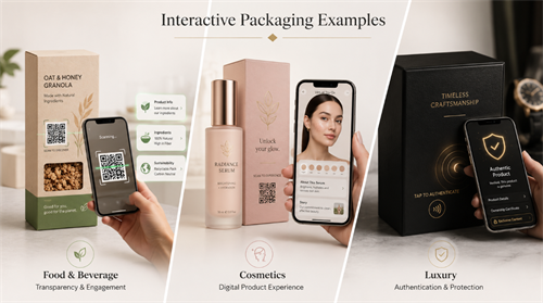 Interactive packaging examples 상호 작용 포장 예
