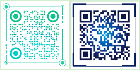 qr code with frames QR 코드 프레임