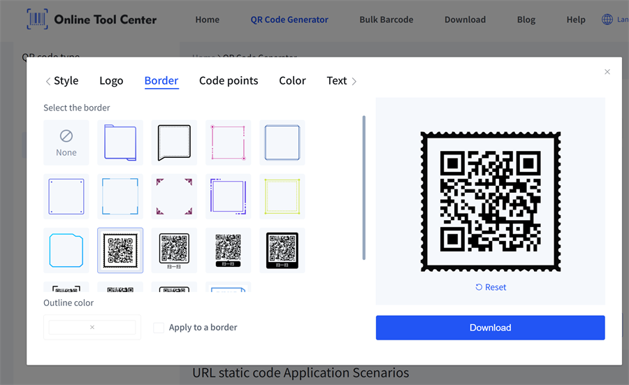 add frame for qr code QR 코드에 대한 프레임 추가