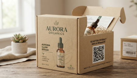 qr code on product packagi 제품 packagi에 qr 코드