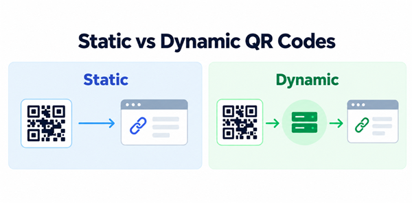 정적 vs 동적 QR 코드